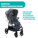 Multiride Chicco 0m+ do 22kg Terenowa spacerówka z gumowymi kółkami - Deep Blue