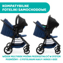 Multiride Chicco 0m+ do 22kg Terenowa spacerówka z gumowymi kółkami - Deep Blue