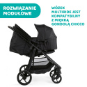 Multiride Chicco 0m+ do 22kg Terenowa spacerówka z gumowymi kółkami - Jest Black