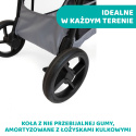 Multiride Chicco 0m+ do 22kg Terenowa spacerówka z gumowymi kółkami - Light Grey