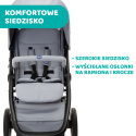 Multiride Chicco 0m+ do 22kg Terenowa spacerówka z gumowymi kółkami - Light Grey