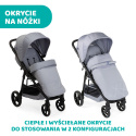 Multiride Chicco 0m+ do 22kg Terenowa spacerówka z gumowymi kółkami - Light Grey