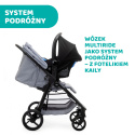 Multiride Chicco 0m+ do 22kg Terenowa spacerówka z gumowymi kółkami - Light Grey