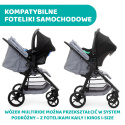 Multiride Chicco 0m+ do 22kg Terenowa spacerówka z gumowymi kółkami - Light Grey