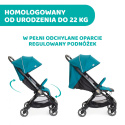 WE Chicco wózek spacerowy do 22kg składany jedną ręką 5,5kg - BALSAM