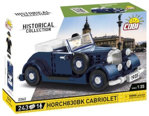 COBI 2262 Historical Collection WWII samochód 1639 Cabriolet HORCH830Bk 243 klocki