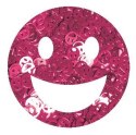 Brokat Buźki Smiley Różowe