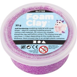 Masa Foam Clay Brokatowa Fioletowa 35 g