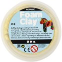 Masa Foam Clay Metaliczna Żółta 35 g