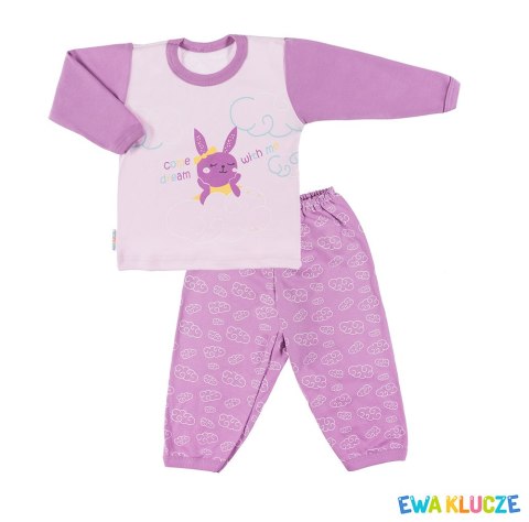 EWA 844903 LITTLE MOON Piżama DZIEW fiolet 104