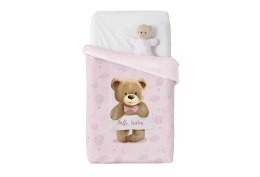 MANTEROL Koc 110x140 BABY VIP 531 Miś różowy