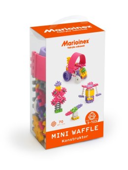 MARIOINEX 902813 Klocki waffle mini 70 szt. Konstruktor (dziewczynka)