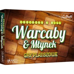 TREFL 01681 Gra Warcaby/Młynek de Luxe 6+