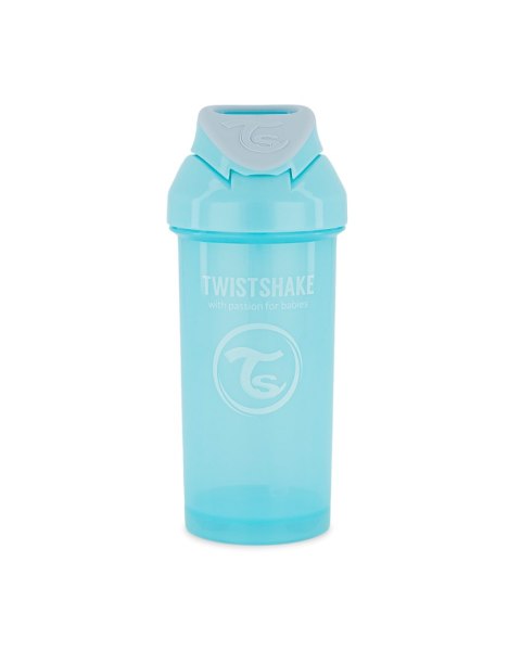 TWISTSHAKE 78589 Bidon Straw Cup 360ml 6+ Pastel Blue