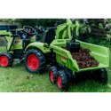 FALK Traktor CLAAS AVEC Zielony na Pedały z Przyczepką od 3 Lat