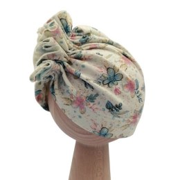 BABY 01126 Turban niemowlęcy Sweet Flowers 6-12mc