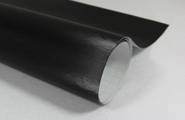 Folia odcinek metalic szczotkowana czarna 1,52x0,5m