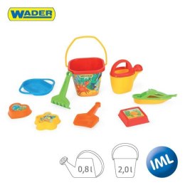 WADER 75044 Happy Summer - Kpl. do piasku z IML 9 el. - 2 rodzaje