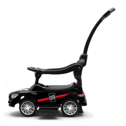 BABY MIX 45828 Dziecięcy jeżdzik z dżwiękiem i rączką RACER czarny