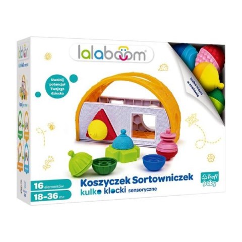 Koszyczek sortowniczek kulko klocki sensoryczne zabawka edukacyjna 61464 Trefl