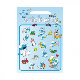 Zestaw naklejek 180 szt., baby - smerfy, barbo BARBO TOYS