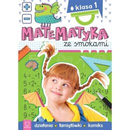 Książka Matematyka ze smokami. Klasa 1. Działania, łamigłówki, komiks