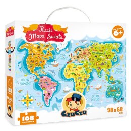 CzuCzu 5603029 Puzzle 168 el.Mapa Świata 6-12l