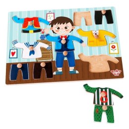 TOOKY TOY TKG049 Puzzle z pinezkami chłopiec