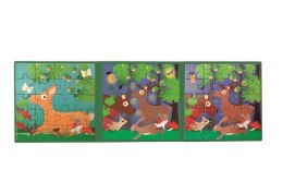Scratch, Puzzle magnetyczne - książka podróżna W lesie 2 obrazki 40 elem.
