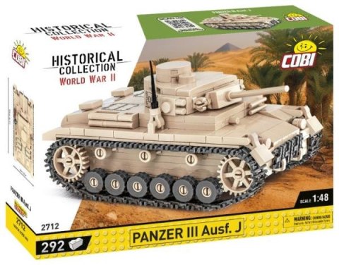 COBI 2712 Historical Collection WWII Czołg Panzer III Ausf. J 292 klocki