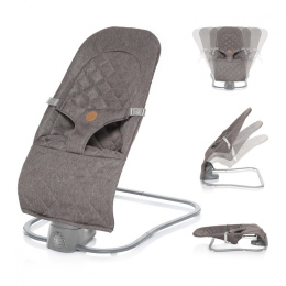 MOYO Zopa elektryczny leżaczek bujaczek dla dzieci od urodzenia do 9 kg - Diamond Grey