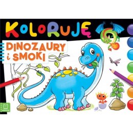 Książka Koloruję dinozaury i smoki