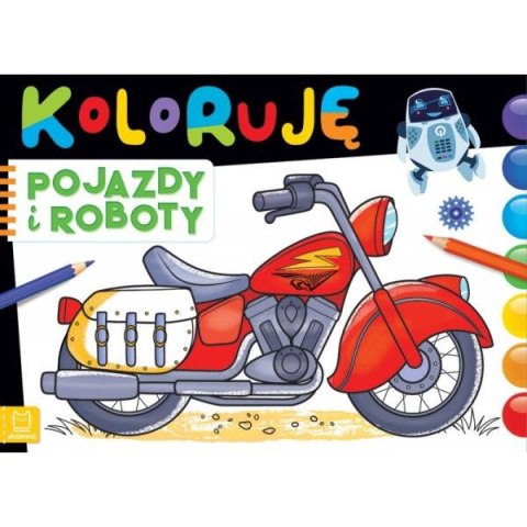 Książka Koloruję pojazdy i roboty