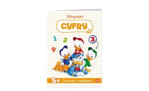 Książka edukacyjna dla dzieci DISNEY UCZY MIKI. Ćwiczenia z naklejkami. Cyfry UDN-9305 AMEET