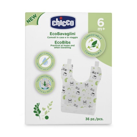 CHICCO 00010399000000 Śliniaczki jednorazowe kompostowalne 36szt.