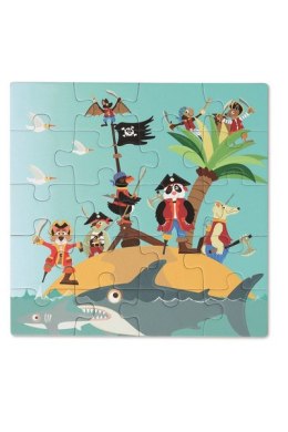 Scratch, Puzzle magnetyczne - książka podróżna Piraci 2 obrazki 40 elem.