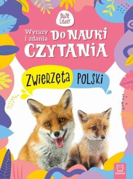 Książka Wyrazy i zdania do nauki czytania. Duże litery. Zwierzęta Polski