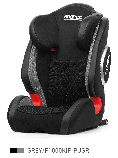 Fotelik SPARCO F1000K ISOFIX 15-36KG F1000 KI G 23 szaro/czarny