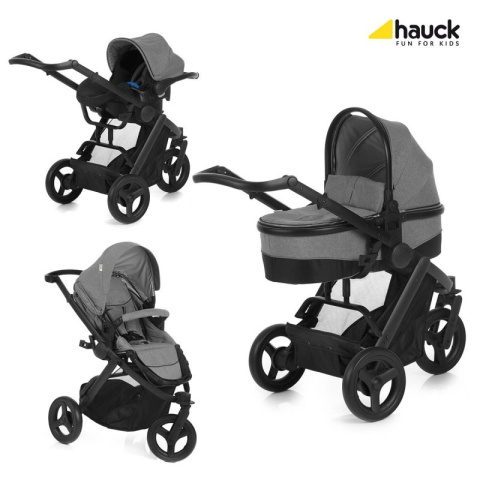 Wózek 3w1 Hauck Maxan 3 Plus Trio Set (Melange Stone)