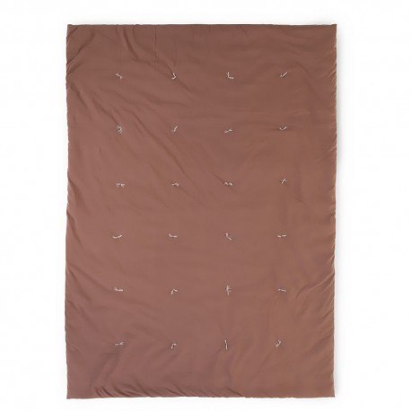 Childhome kocyk pikowany 140 x 100 cm rust CHILDHOME