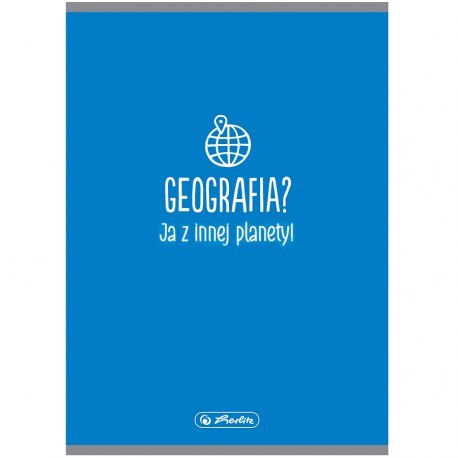 Zeszyt w kratkę a5 60 kartek - geografia HERLITZ