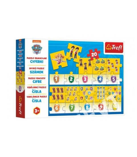 TREFL 15578 Puzzle 20 Edukacyjne Cyferki Psi Patrol*