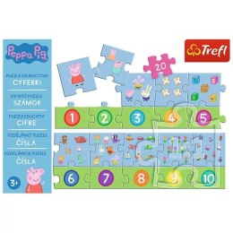 TREFL 15579 Puzzle 20 Edukacyjne Cyferki Peppa Pig*