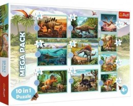 TREFL 90390 Puzzle 10w1 W świecie dinozaurów*