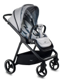 ICE ibebe 2w1 lekki wózek wielofunkcyjny dla dzieci do 22 kg- 05 Gray / stelaż Black