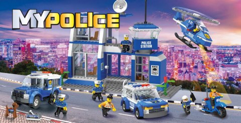 Klocki Blocki MyPolice Główny Posterunek Policji 917 el. Klocki Blocki MyPolice Główny Posterunek Policji 917 el.