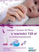 AVENT Philips Komfortowy laktator z serii Natural SCF 330/20 + Gratis kosmetyczka z prezentami dla Mamy o wartości 120 zł