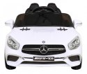 Mercedes Benz AMG SL65 S elektryczny dla dzieci Biały + Pilot + Audio LED + Ekoskóra + EVA + Wolny Start