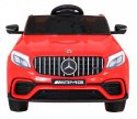 Mercedes Benz GLC63S dla dzieci Czerwony + Pilot + Napęd 4x4 + MP3 LED + EVA + Wolny Start