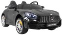 Mercedes-Benz GT R dla dzieci Lakier Czarny + Napęd 4x4 + Nawiew powietrza + Pilot + EVA + MP3 LED